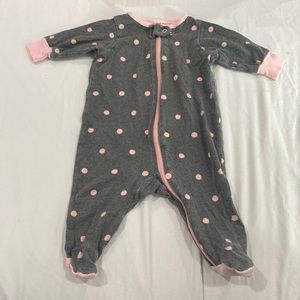 Pajama Gerber, NB color gray and pink
